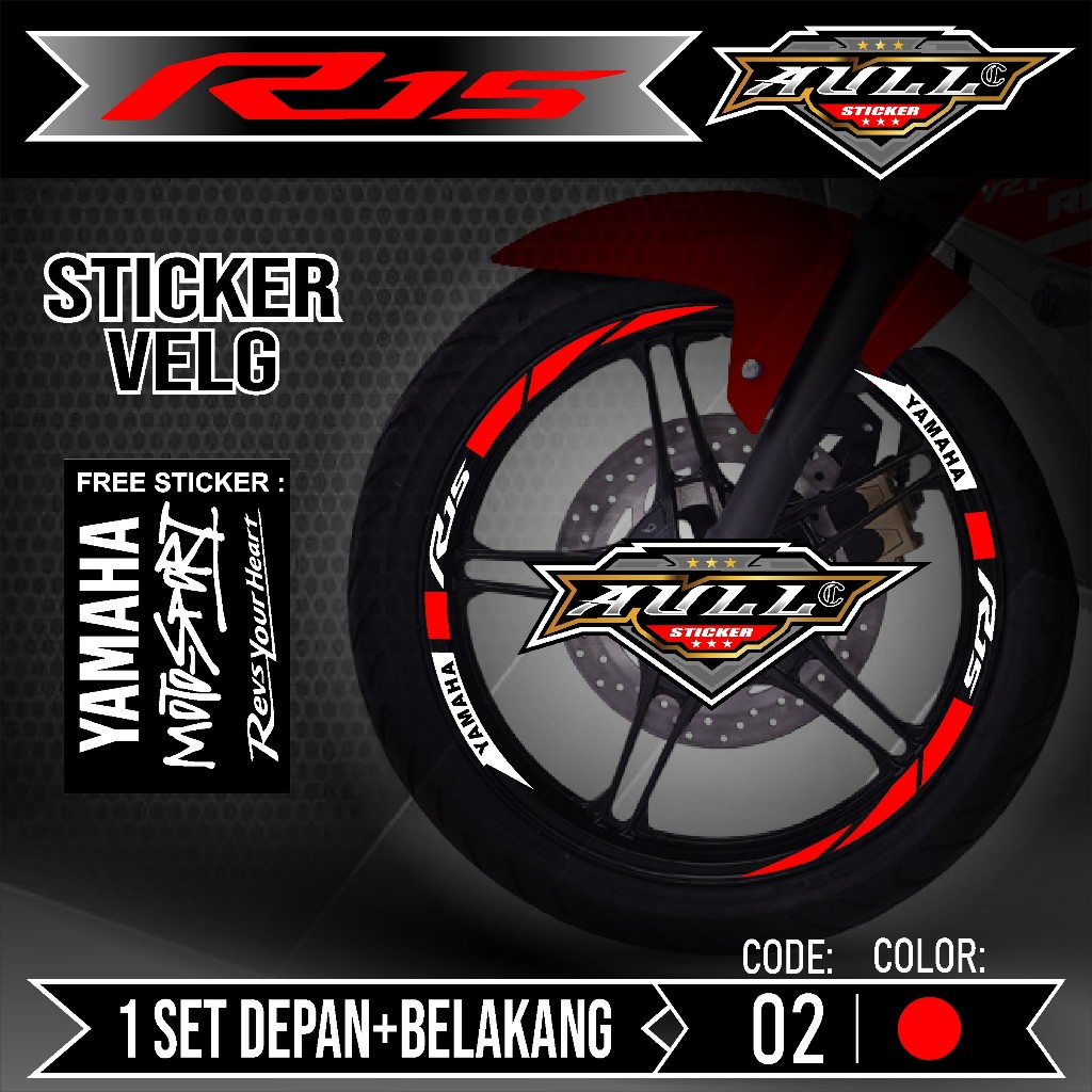 R15 Rim Stickers Yamaha R15 V2 V3 Motorcycle Rim Cutting Stickers List ...