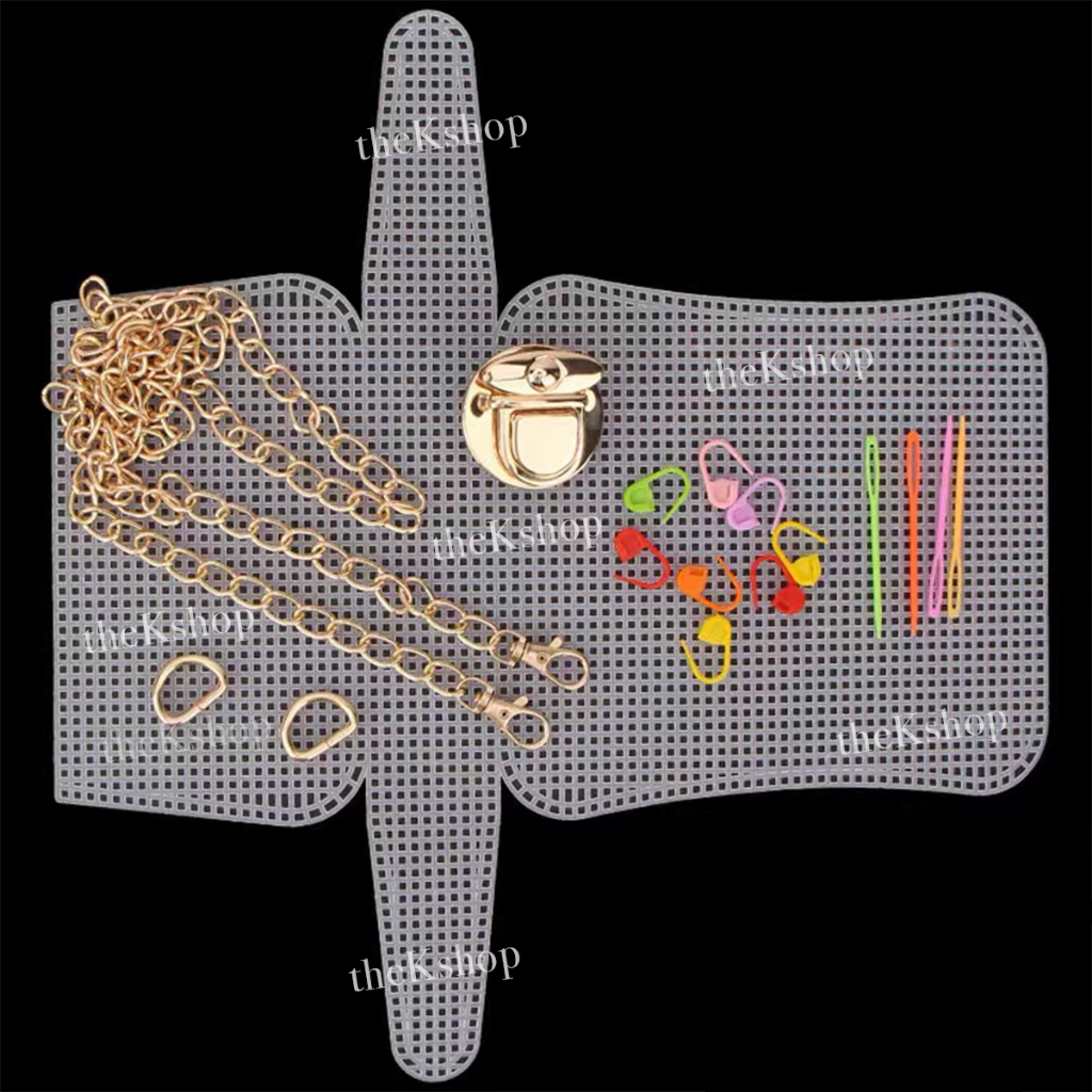 Plastic Canvas Kit And Knitting Bag Frame Accessories/Clutch Bag Net ...