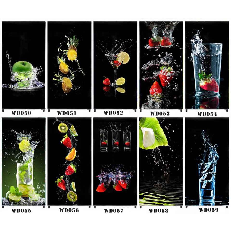 MESIN Sticker 1 & 2door Refrigerator, Stove,, AC, Fruit Motif Washing