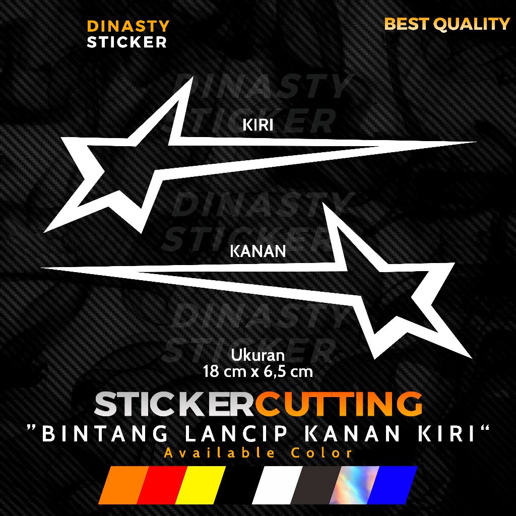 Sticker STICKER CUTTING VIRAL STAR TAPER MOTORCYCLE BODY MATIC AEROX ...