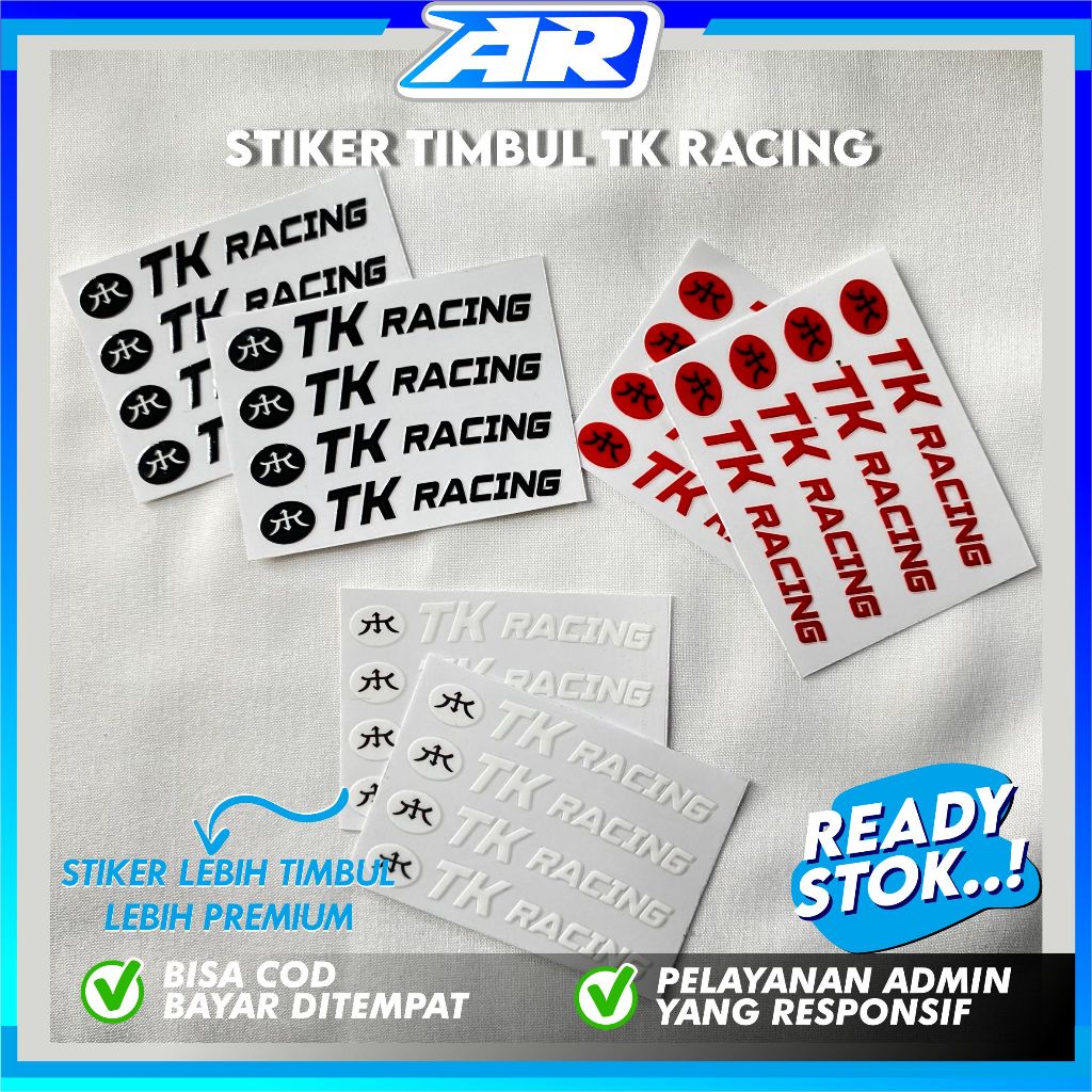 Sticker Rim TK RACING Embossed UV DTF | Shopee Malaysia