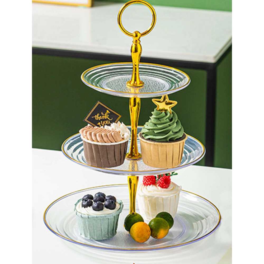 Cake Placemats Cake Rack 3-tier Stacking Detachable Plate Cake Stand ...