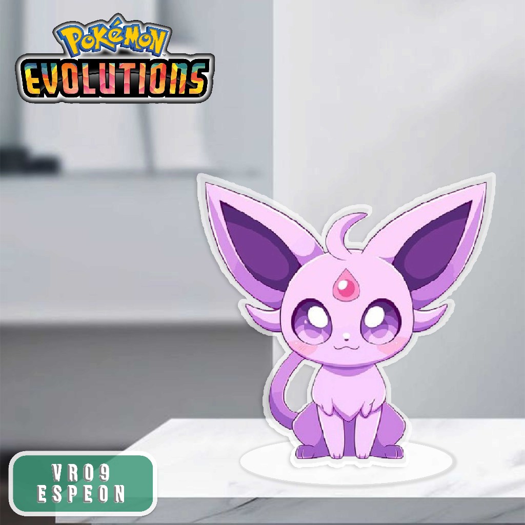 [Standee] Action Figure Acrylic Pokemon Evolution Standee Chibi Jolteon ...