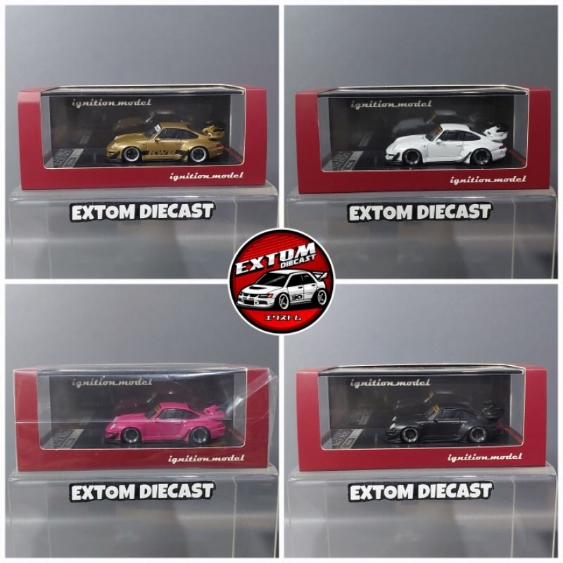 Modèle Réduit Porsche RWB 993 1/18 Ignition Model - Couleur Violet Métallisé, Résine, Neuf