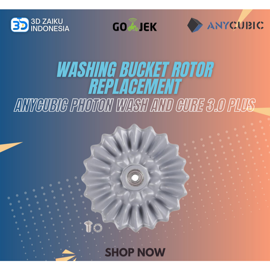 ANYCUBIC Washing Bucket Kit For Wash And Cure 3 - 4000ml Capacity With Basket And Rotor
