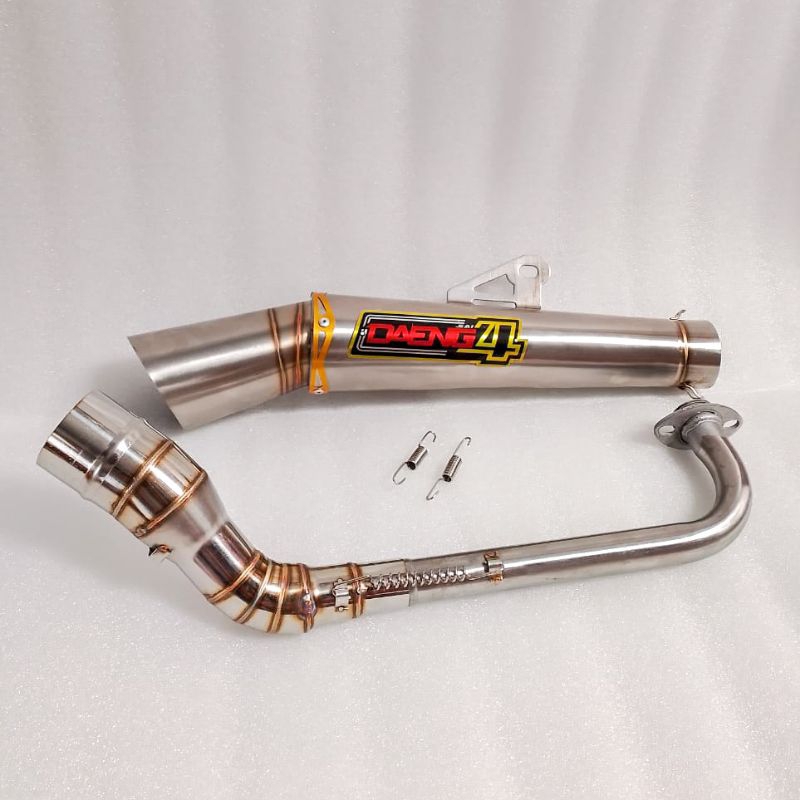 Daeng sai4 conical open spec exhaust Mio sporty Mio soulty Click Aerox ...