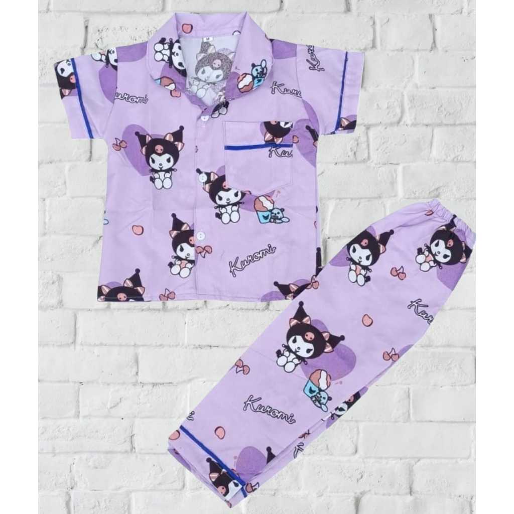 Kuromi children's pajamas 1-10 years old | Shopee Malaysia