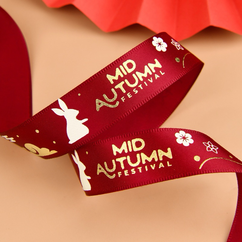 Mooncake Festival Ribbon Mid Autumn Festival Ribbon Moon Cake Festival ...