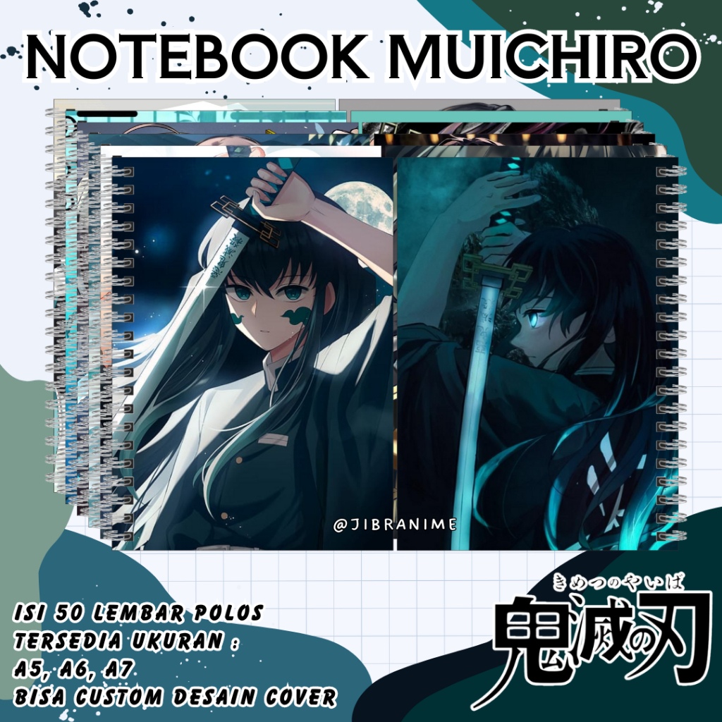Muichiro Kimetsu No Yaiba Notebook Muichiro Notebook/ Notebook ...