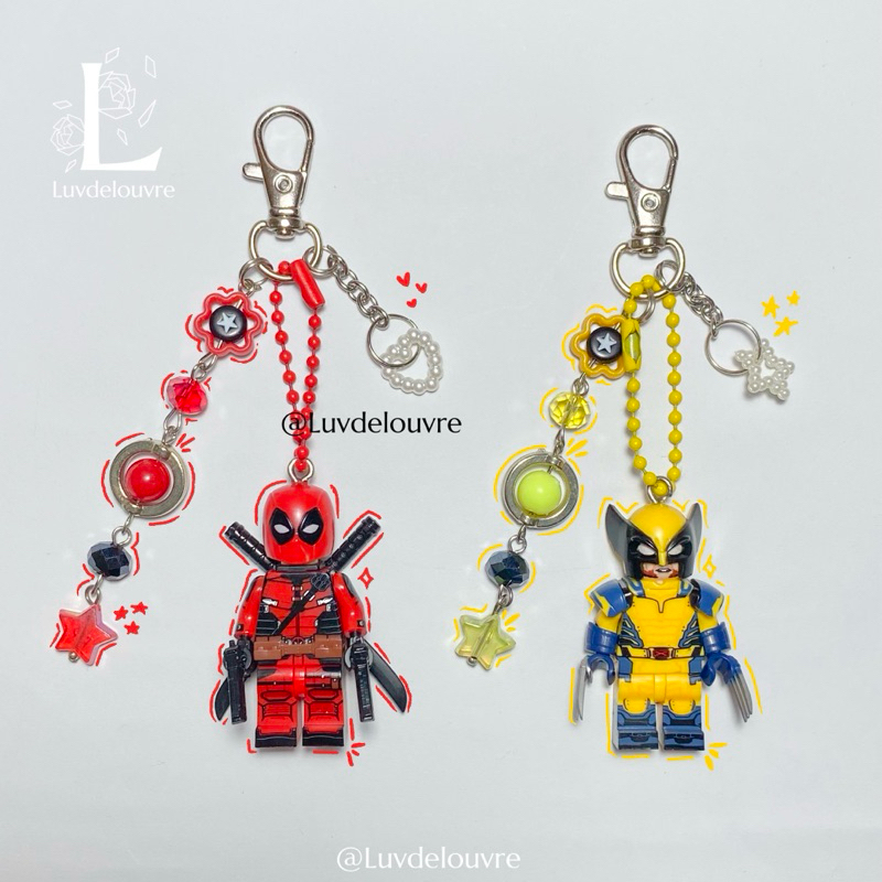 OFFICIAL MARVEL DEADPOOL HEAD 3D KEY CHAIN RING
