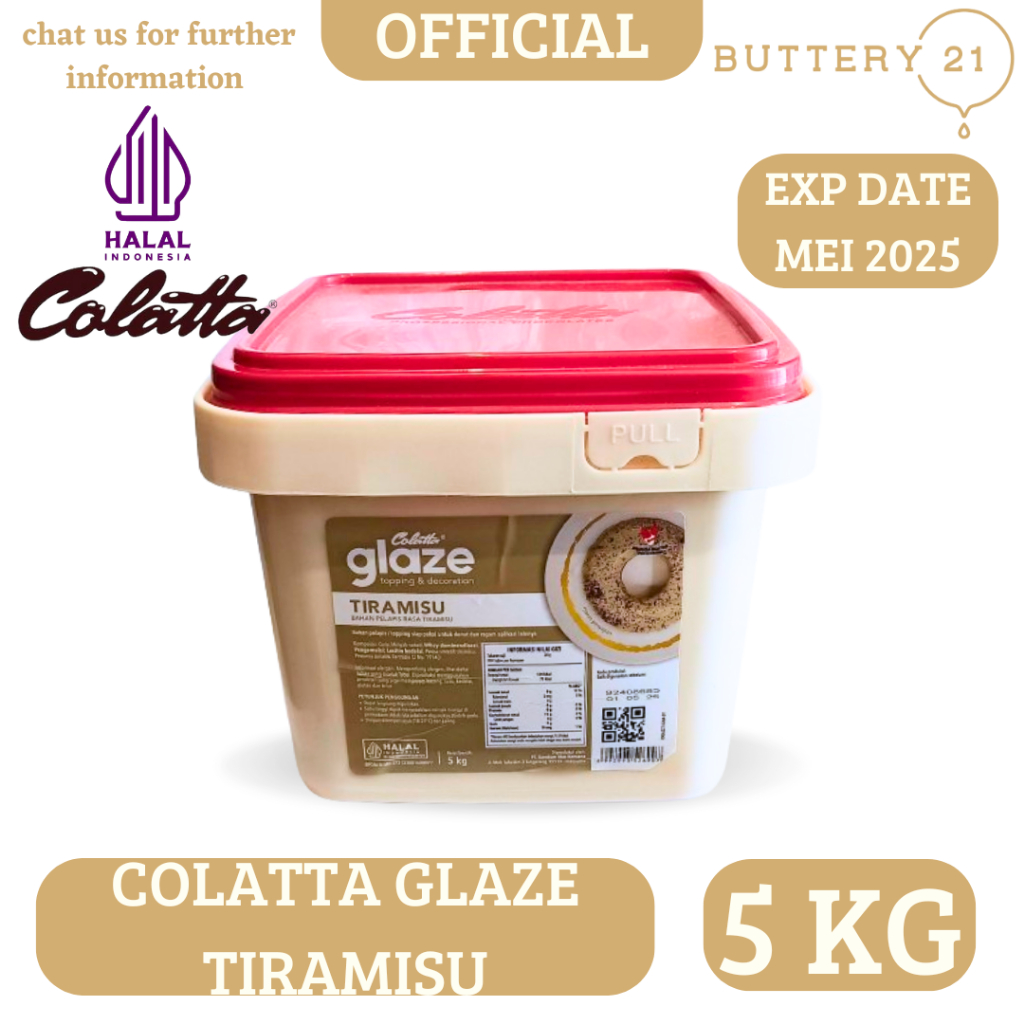 COLATTA GLAZE TIRAMISU 5 KG/COLLATA TOPPING AND DECORATION TIRAMISU ...