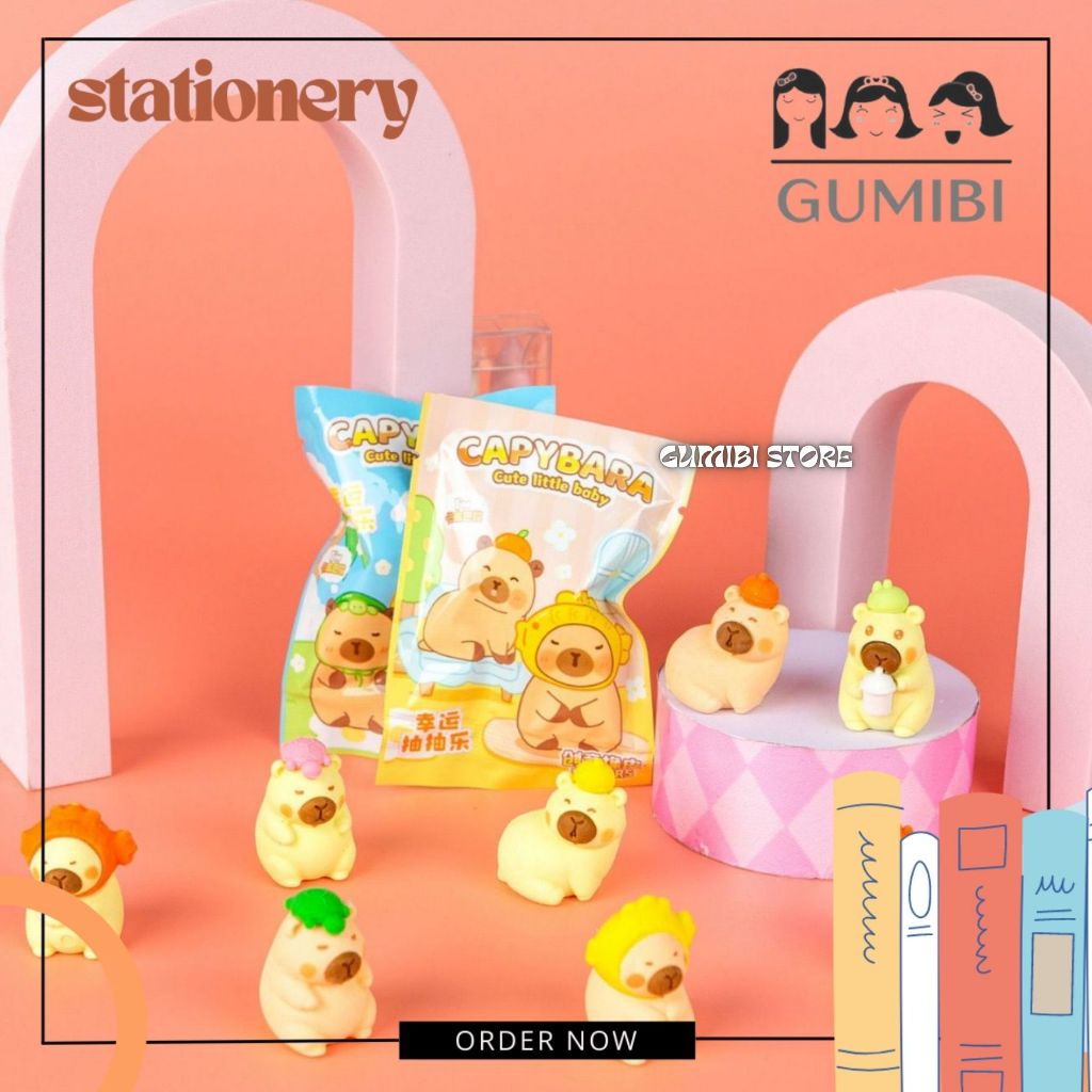 BLIND PACK CAPYBARA ERASER MYSTERY KAPIBARA CAPYBARA MYSTERY DOLL ...