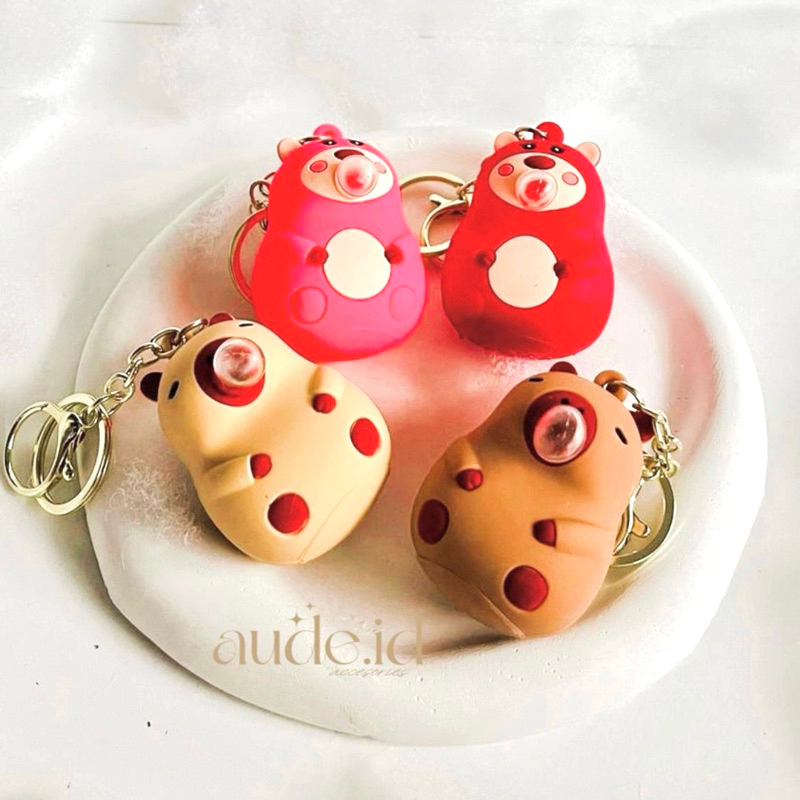 GANTUNGAN Aude - Capybara Baloon Keychain | Balloon Capybara Hanger ...