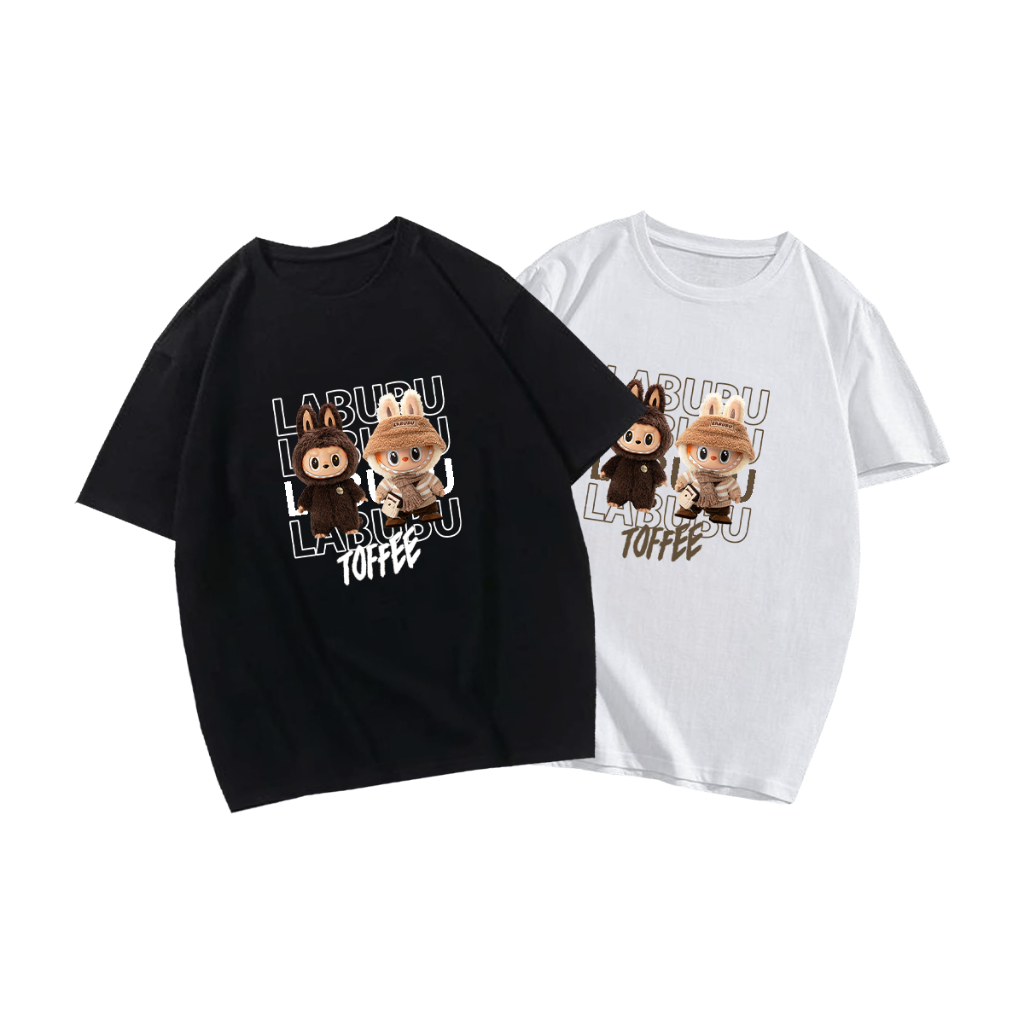 Oversized Regular Fit T Shirt Labubu Toffe Shopee Malaysia