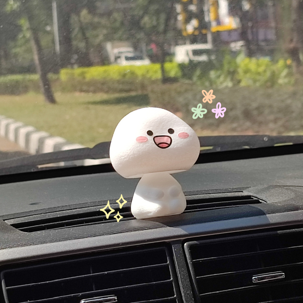 Car Dashboard Bobblehead Doll, Shaking Chest Ornament, Kawaii Figurine - View #6