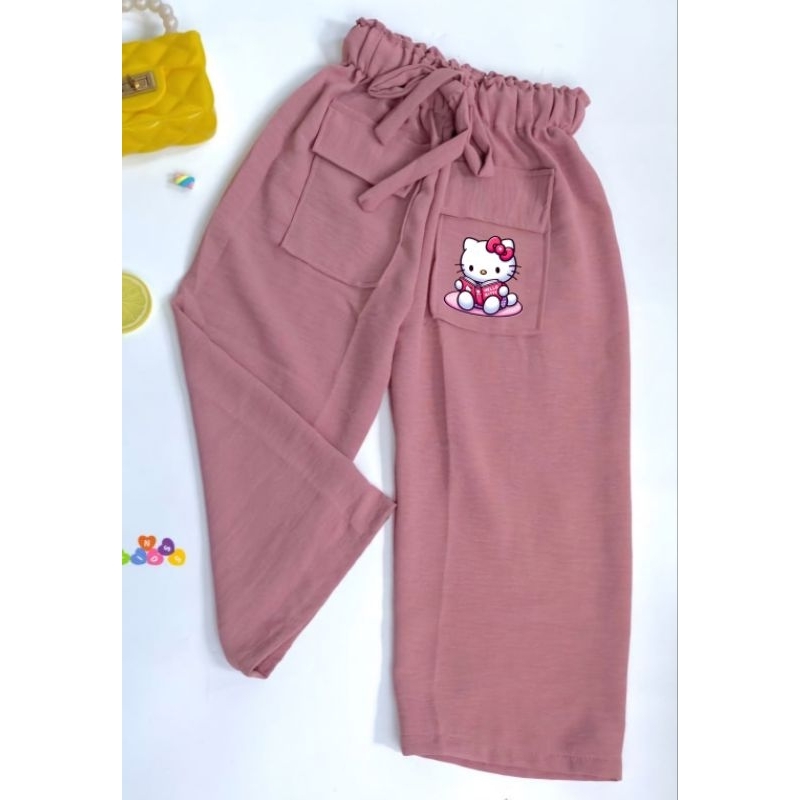 Hello KITTY POCKET Pockets CRINKLE Culottes For Children Aged 2-9 Years ...