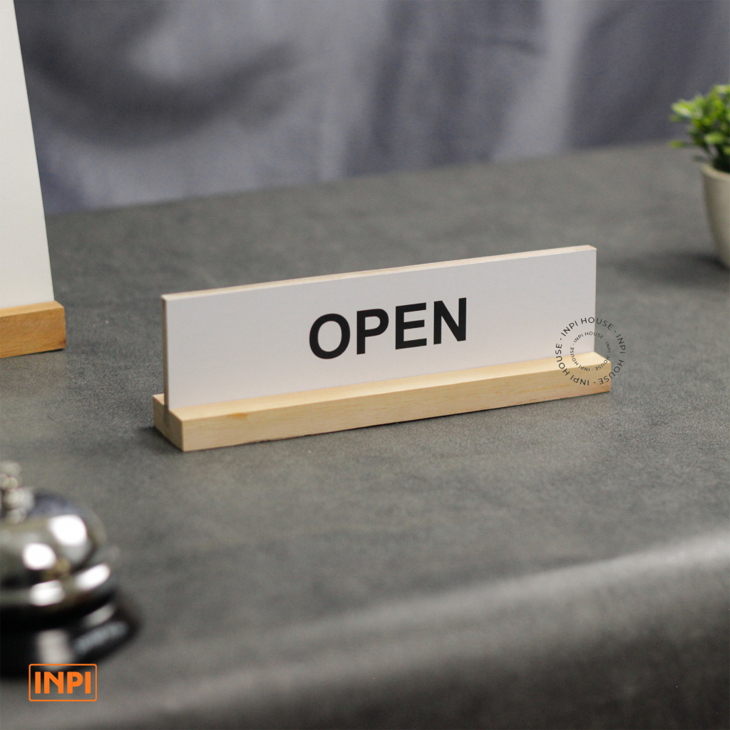 INPI HOUSE Signage Open Closed - Table Sign, Open & Close - Indoor Open ...