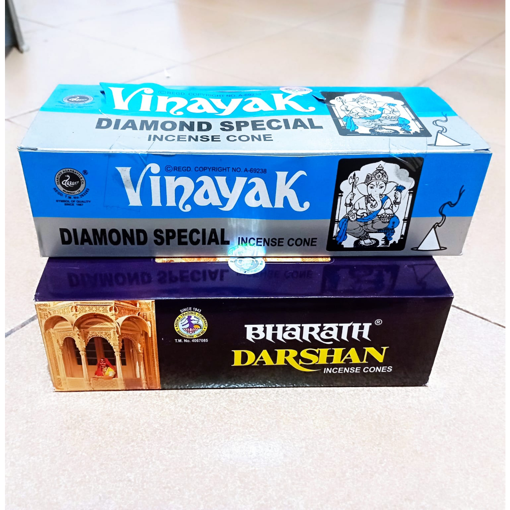 Indian Cones Incense Cones Bharath Darshan Vinayak PerPack (@12 Small ...