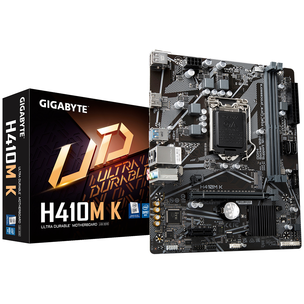 Motherboard Gigabyte H410M K (LGA1200, H410, DDR4, USB3.2, SATA3