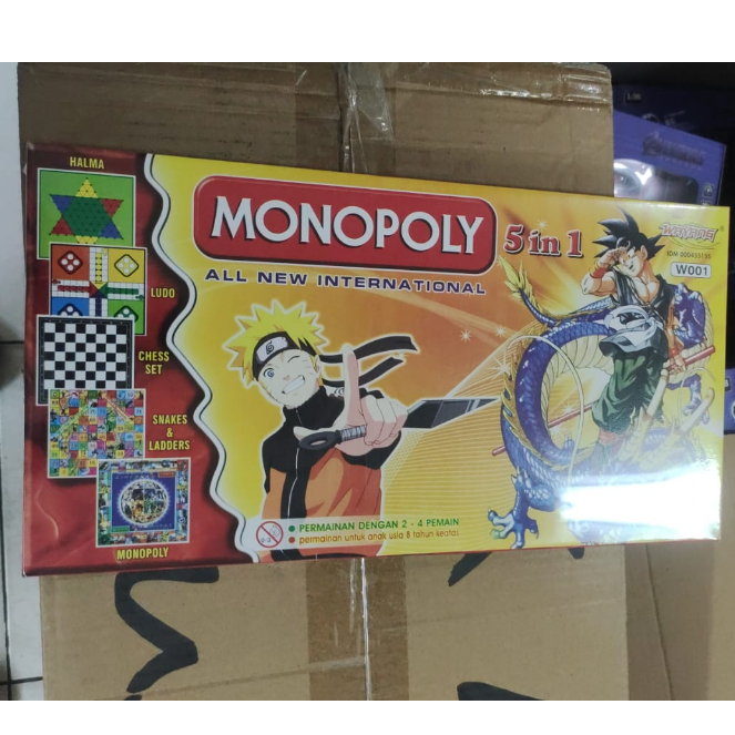 Monopoly 5 In 1 Monopoly, Halma, Chess, Snake Ladder, Ludo Monopoly ...