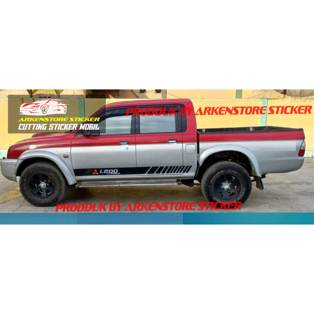 Cutting STICKER BODY Side Car STRADA L200 TRITON CUTTING STICKER Car ...