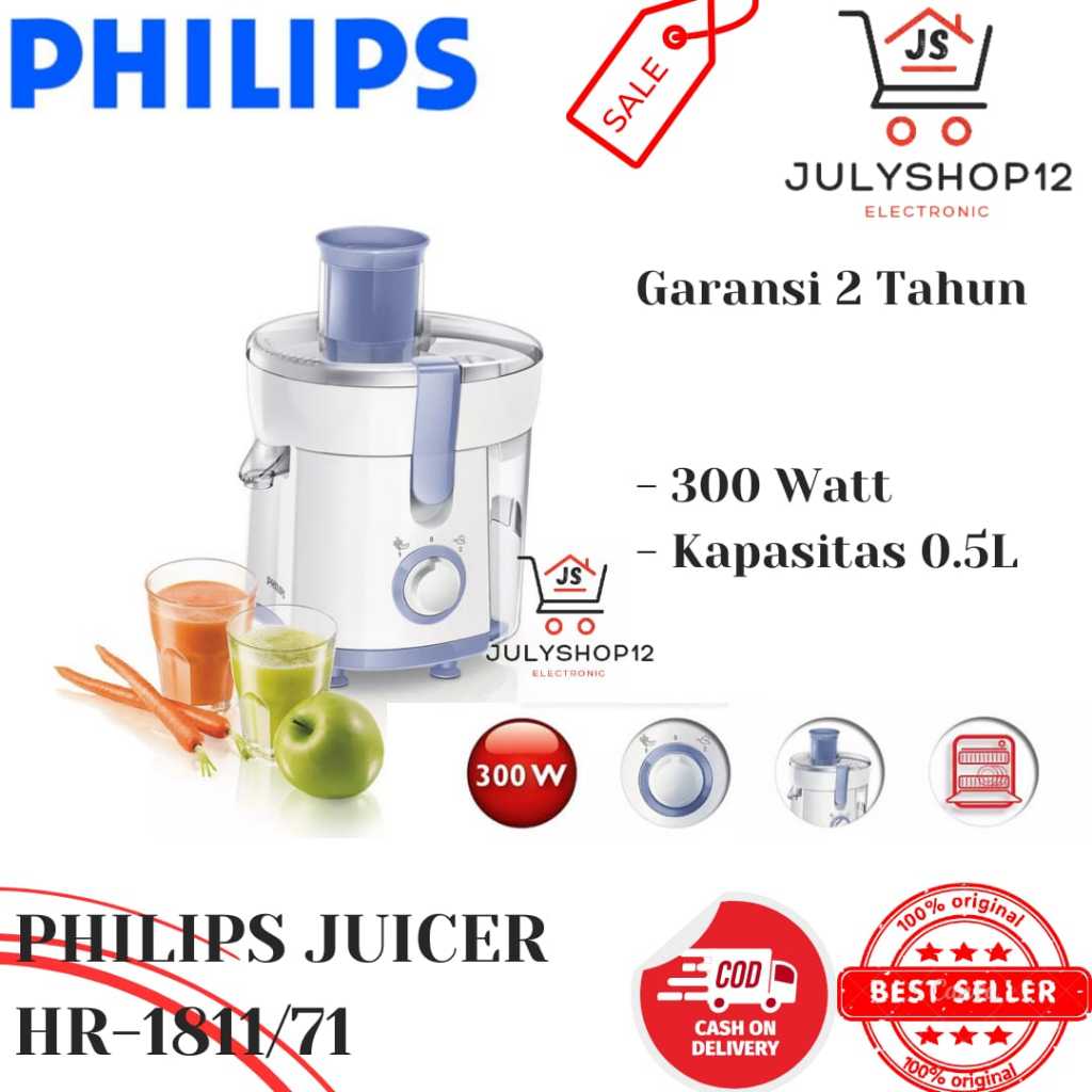 Philips JUICER TYPE HR1811/71/HR1811/JUICER 0.5 L HR1811/2 Year