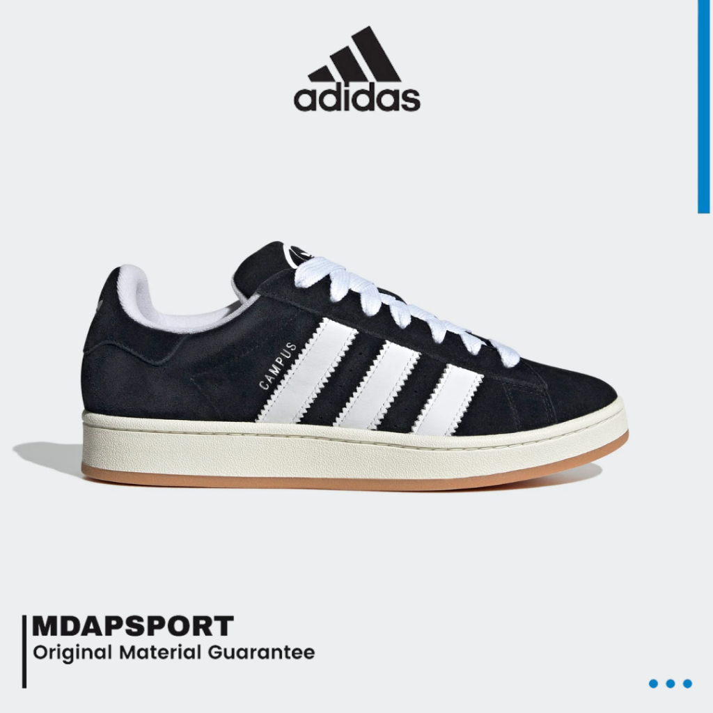 Adidas Campus 00S Blackwhite Sneakers - Black White Gum | Shopee Malaysia