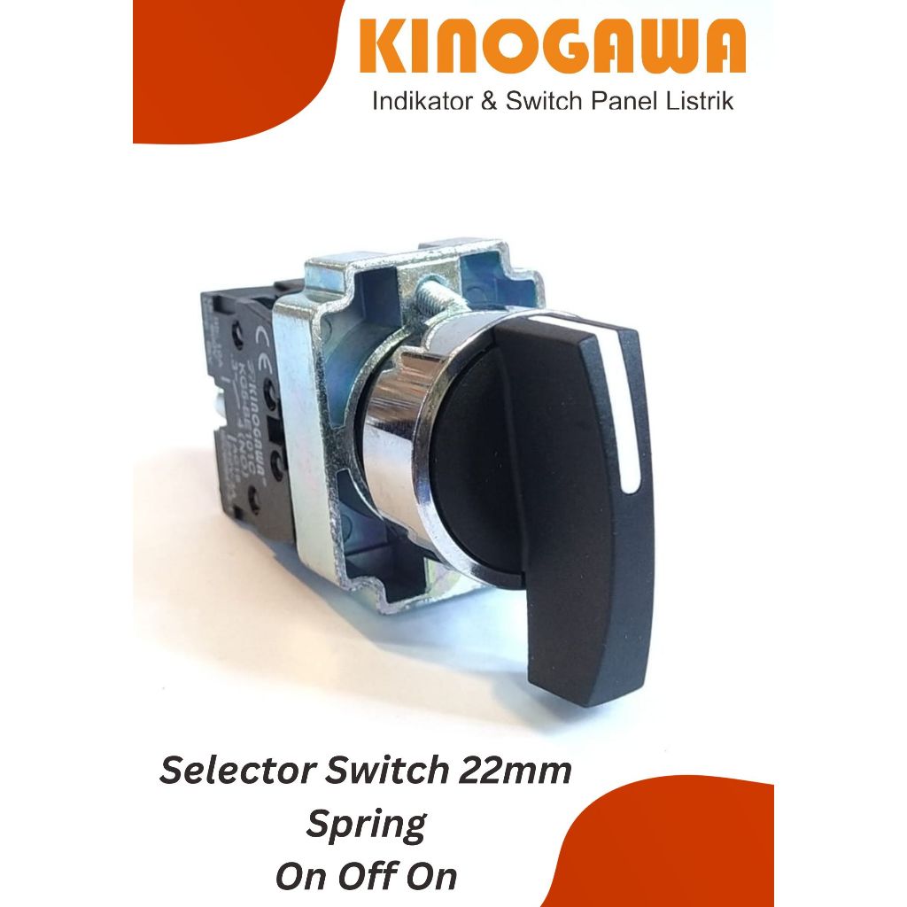 Selector Switch 22mm XB2 3 Position Spring - Selector 22mm ON OFF ON ...