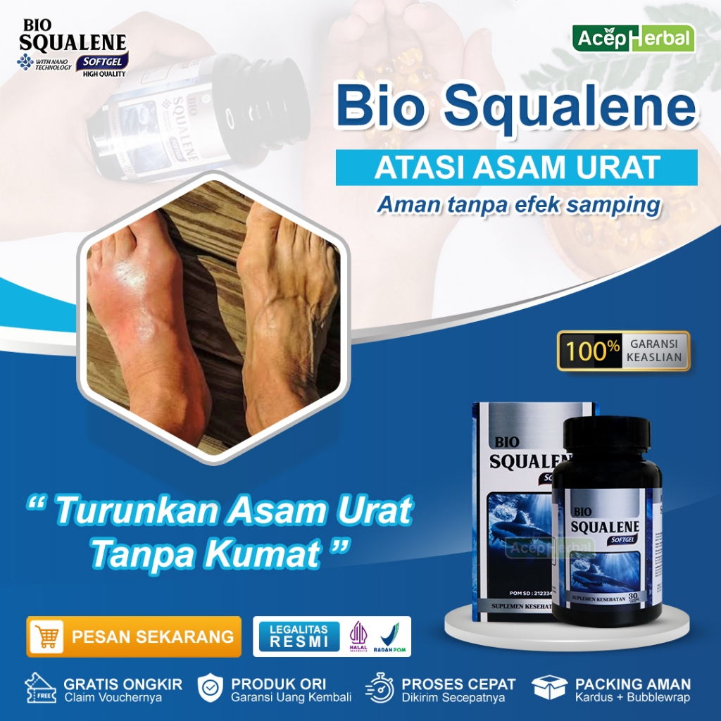 Bio Squalene Medication For Gout Nerves Pinched Bone And Joint Pain 100