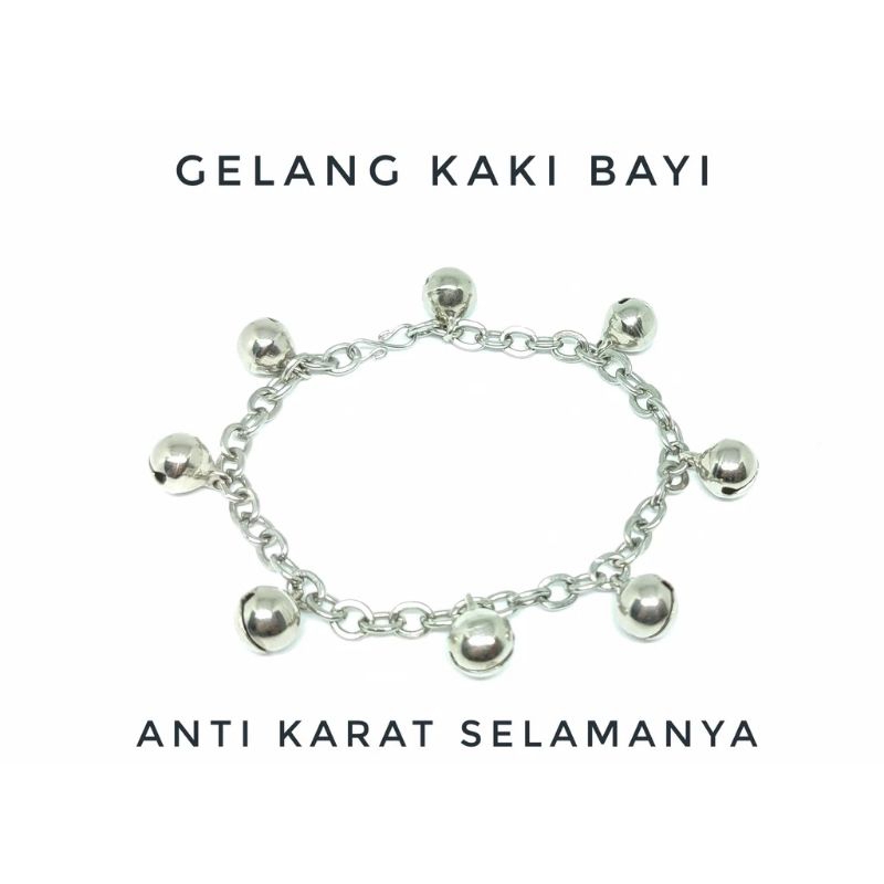 Monel anti-rust baby anklets for children and adults gelang tangan ...