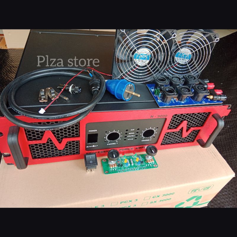 MERAH Bok power amplifier Type N9000 Red Complete With Accessories Size