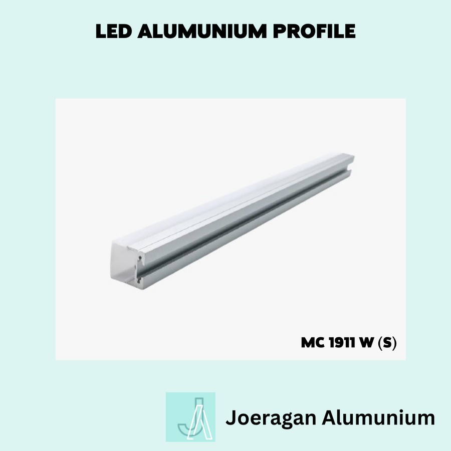 Led Aluminum Profile+LED Cover+LED Strip+End Cap A1911 W (S) | Shopee ...