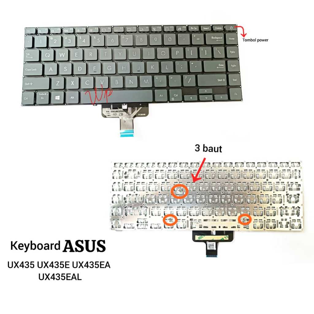 Asus ZenBook 14 UX435 UX435E UX435EA UX435EAL Keyboard | Shopee Malaysia