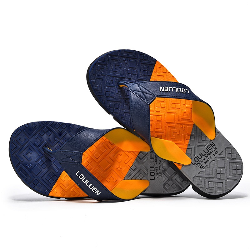 (PO-7 Days)louluen Sandals-Flip Flops Men's Flip Flops Adult Men's ...