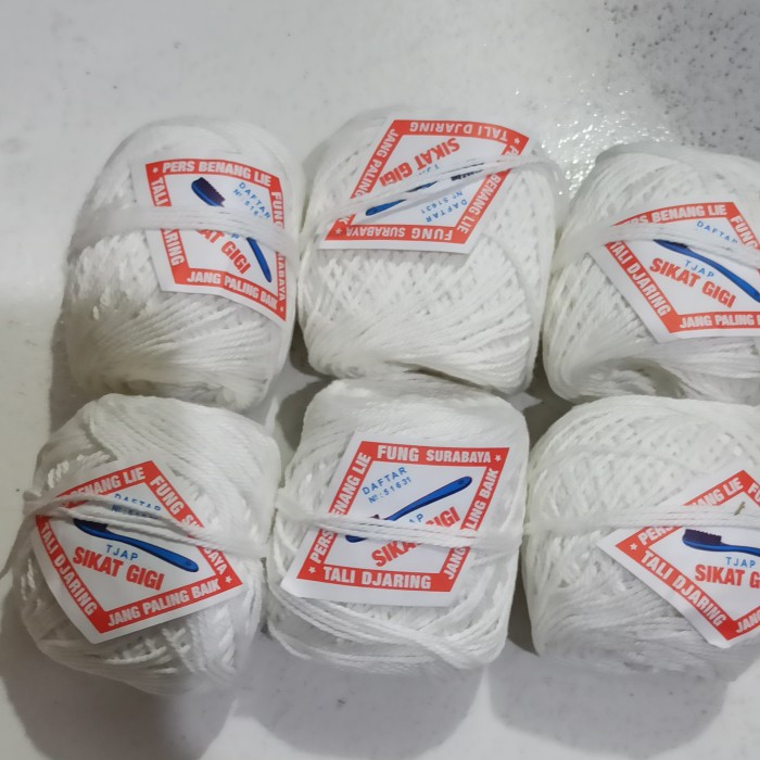 PUTIH Hemp Mattress Yarn Cap Brush/Building Rope Flag White Color ...