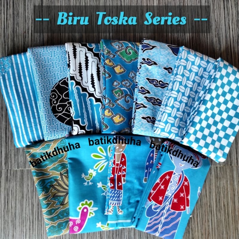 FINE COLORED BATIK CLOTH SKY BRIGHT BATIKbiru TURKISHbiru | Shopee Malaysia