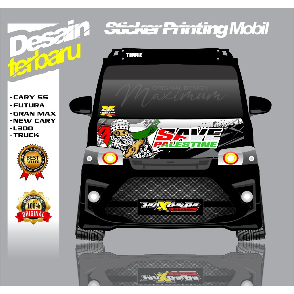 Grandmax FRONT CABIN STICKER / GRANDMAX FRONT CABIN STICKER PALESTINE ...
