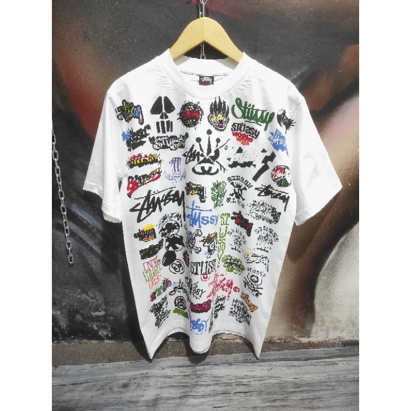 Stussy all discount logo tee