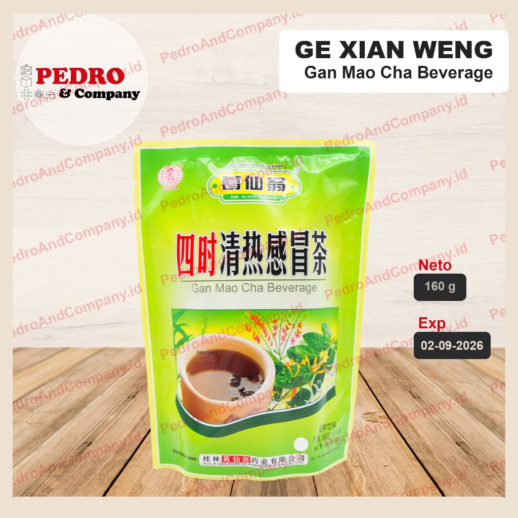 Ge xian weng Gan mao cha beverage 160 gram Tea For Fever