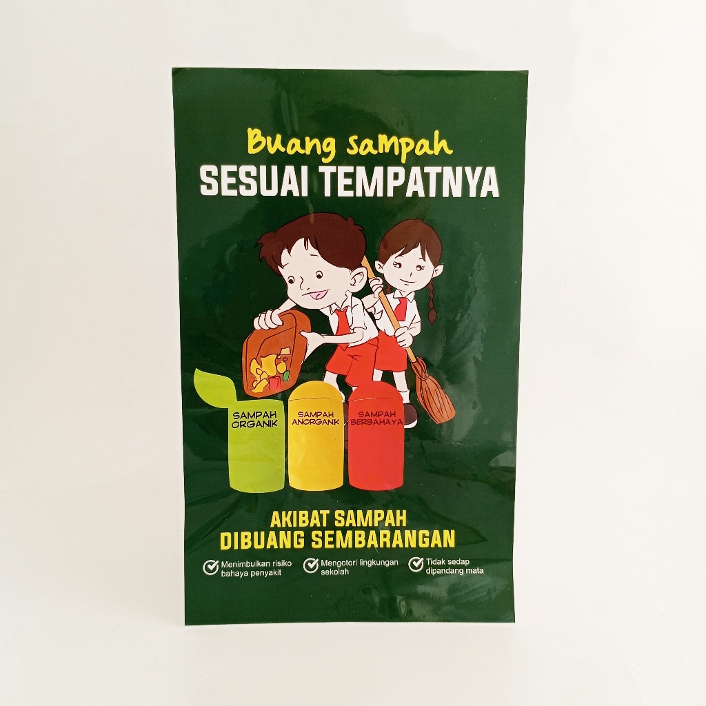 Sticker Dispose Of Garbage According To The Place/Sticker Due To