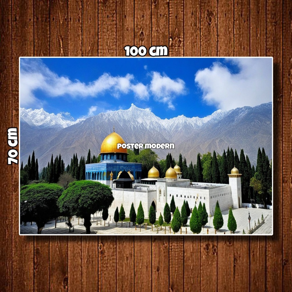 Painting poster Print BIG JUMBO al aqsa Mosque Code 91/al aqsa Mosque