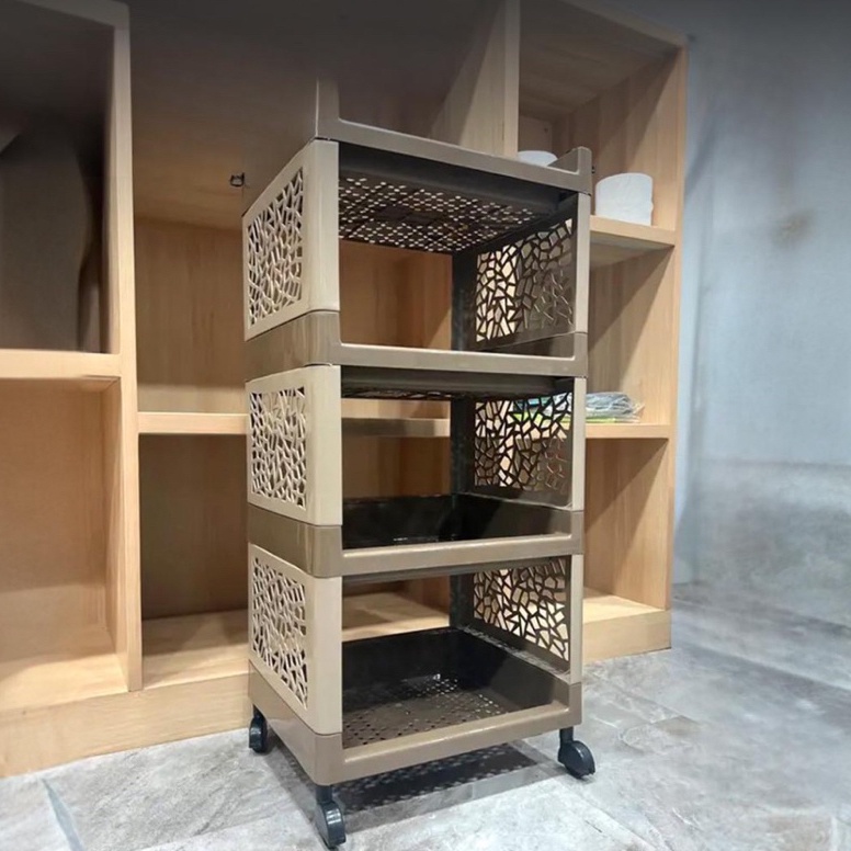 New!! YOYO Rack 4-tier Multipurpose Kitchen Shelf 4-level Wheels ...