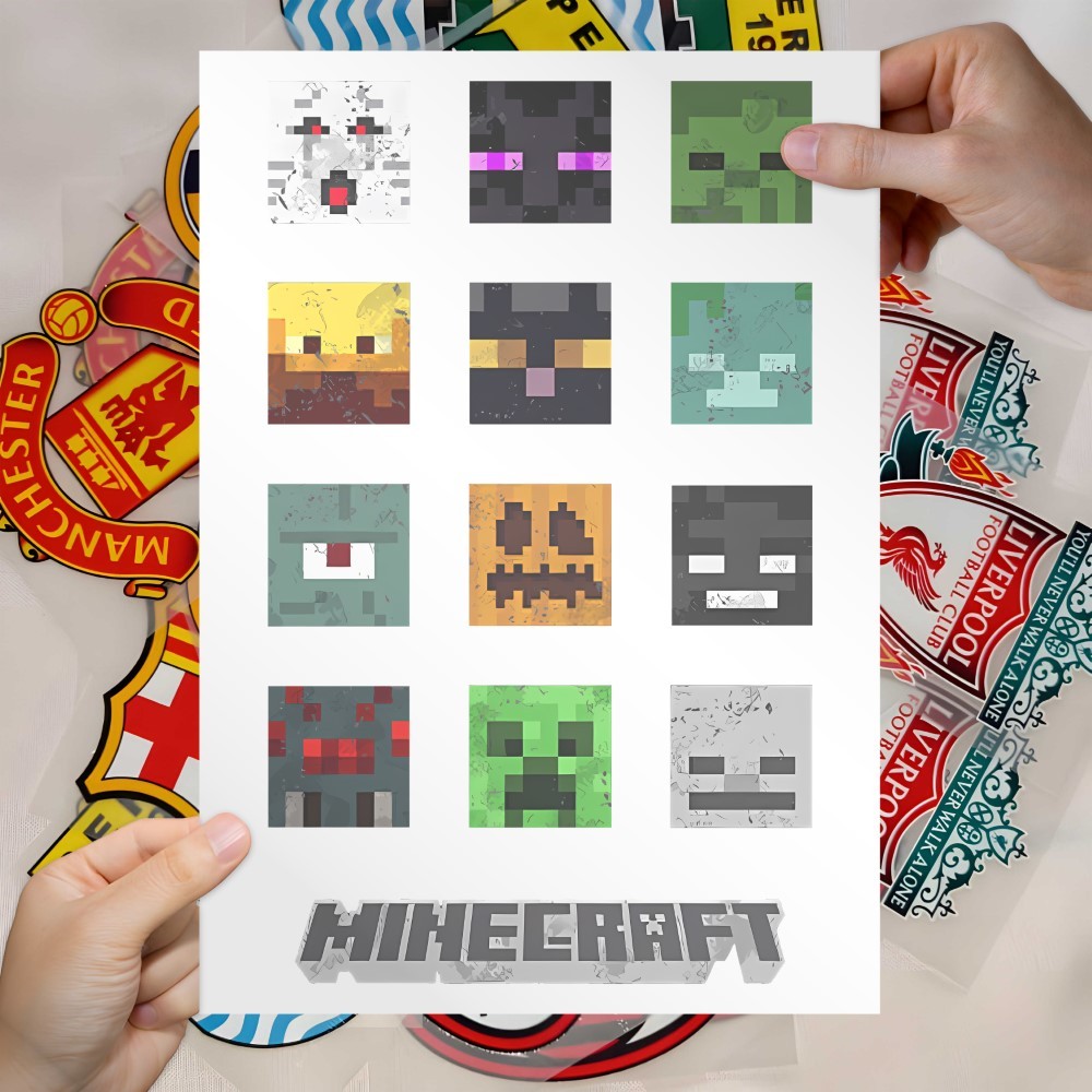 Print DTF Digital Game Minecraft VOL 3 Ready to Iron Yourself | Shopee ...