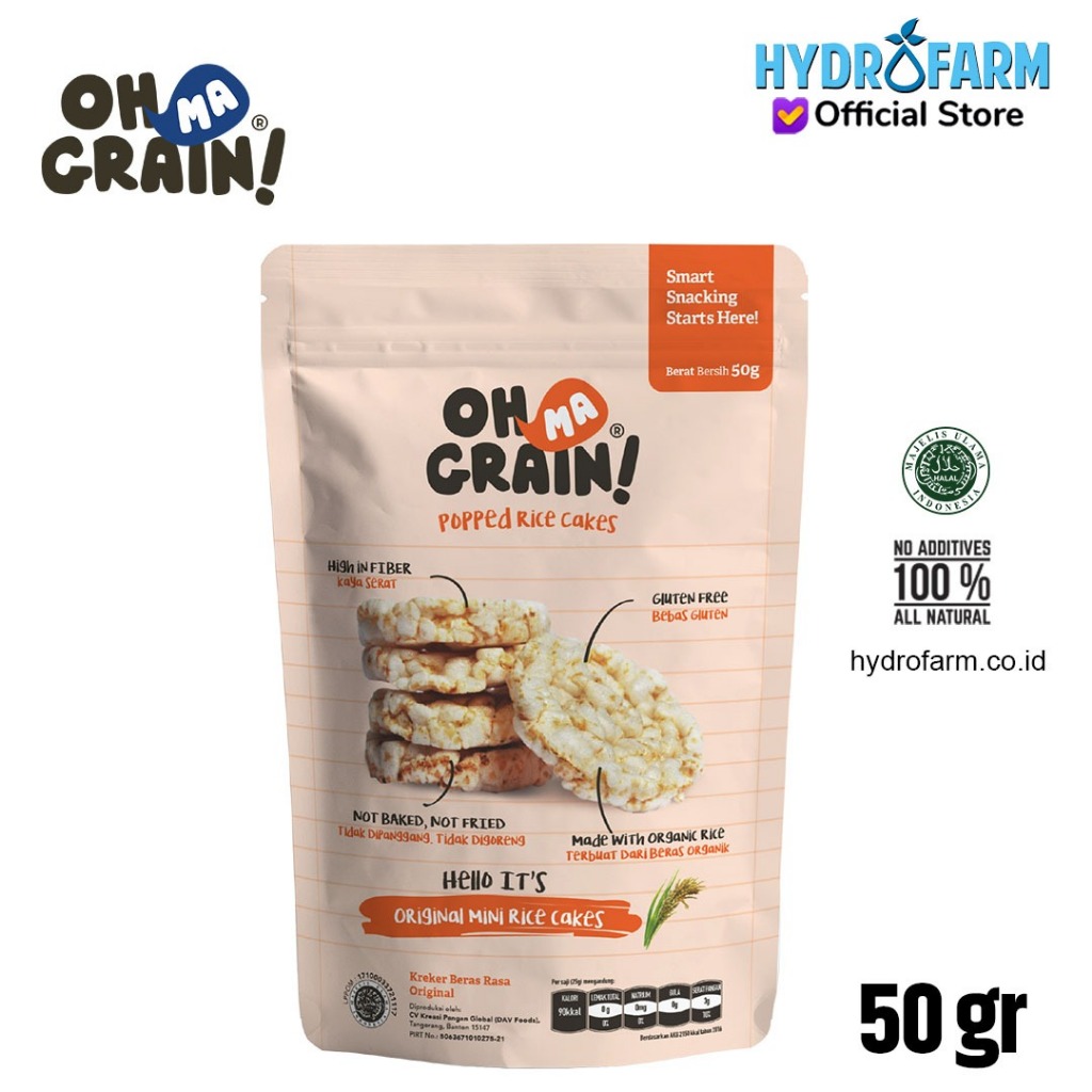 Oh Ma Grain! - Popped Rice Crackers/Rice Chips (Original) | Shopee Malaysia