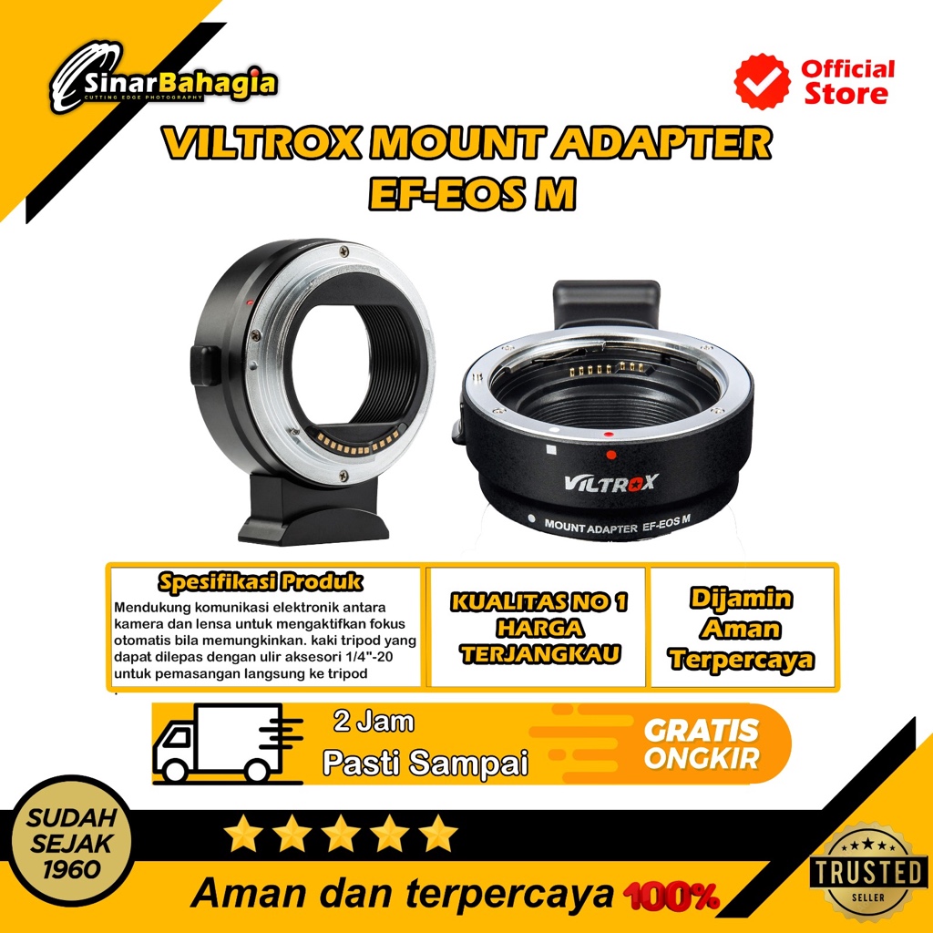 Viltrox MOUNT ADAPTER EF EOS M Shopee Malaysia