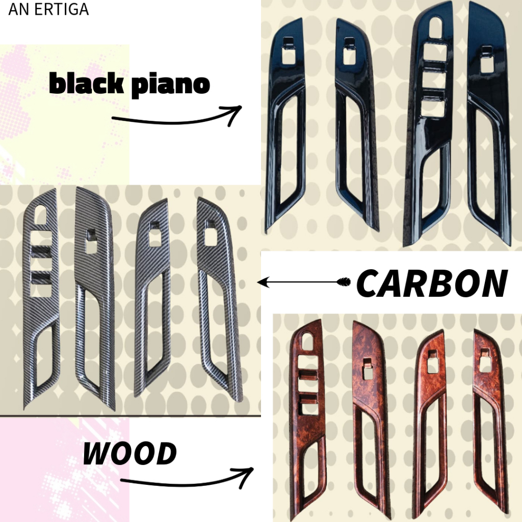 Panel All New Ertiga XL7 Arm Rest Dashboard Grand New AvanzaWood Carbon
