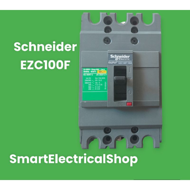 Mccb Schneider EasyPact EZC100F 3Phase 100A | Shopee Malaysia