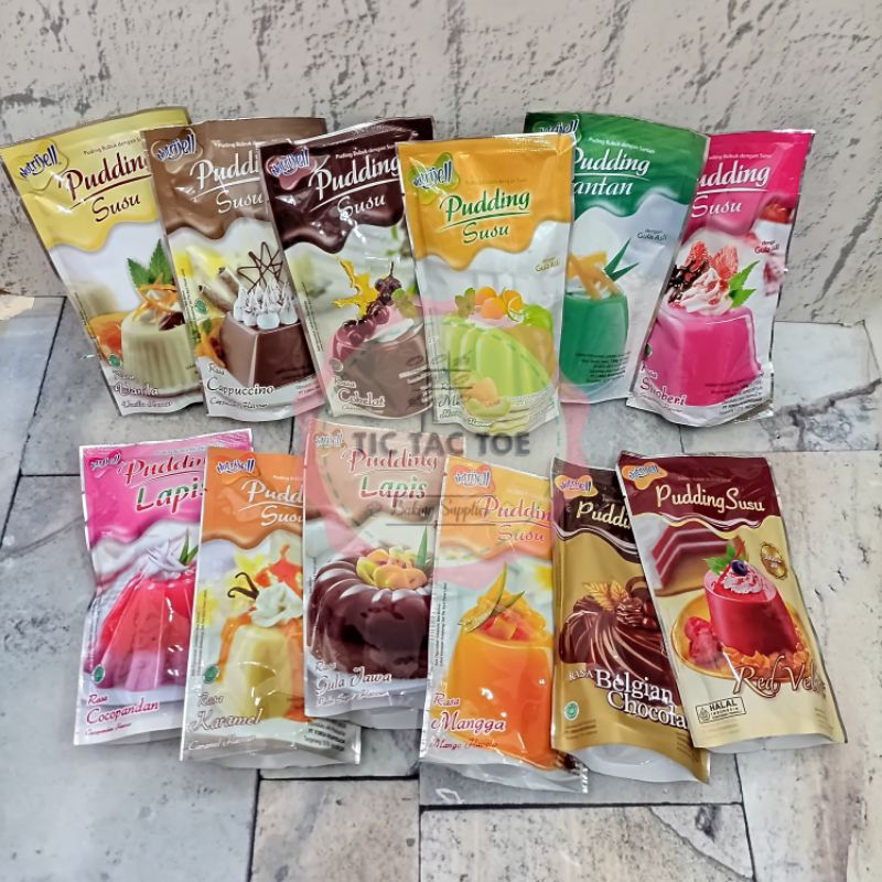 Nutrijell Pudding Instant Powder / Milk Pudding / Coconut Milk Pudding ...