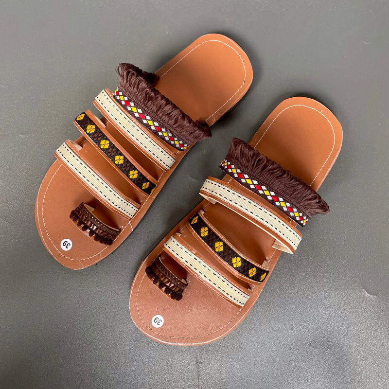 Bohemian Sandals Women s boho Sandals Soft Sole Shopee Malaysia