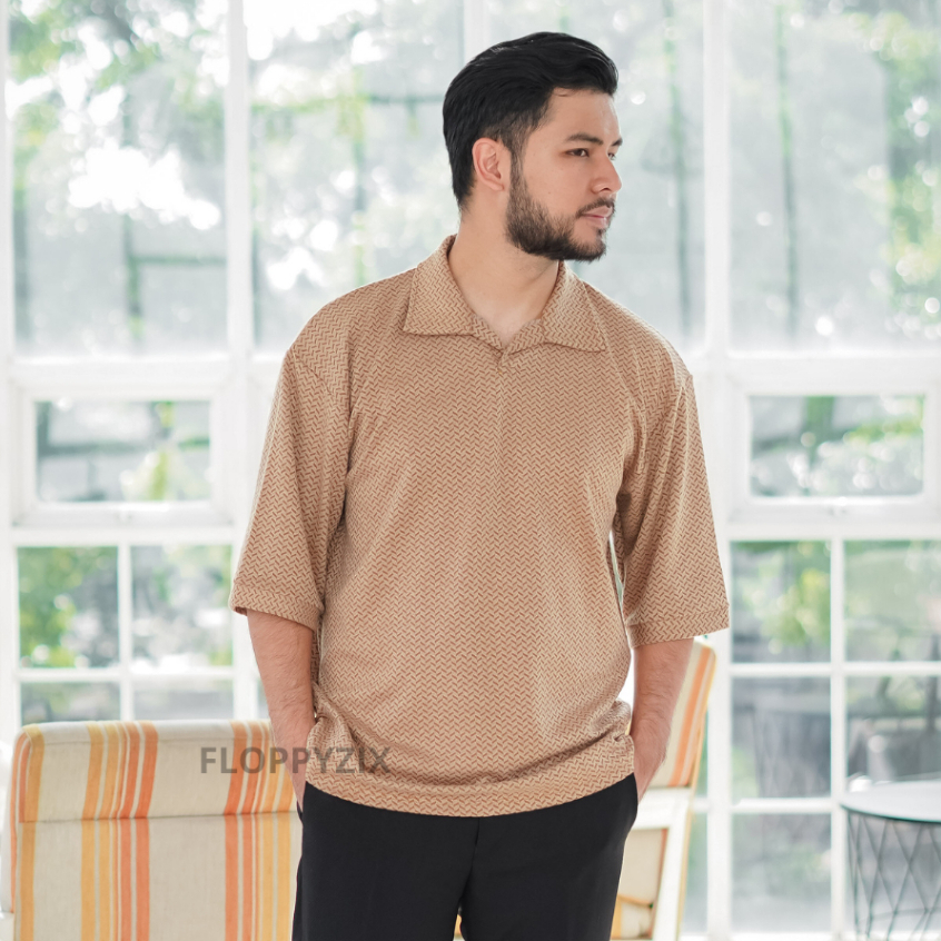 Men's Polo Shirt Oversized Knit | Polo Shirt | Men's T-Shirt With ...